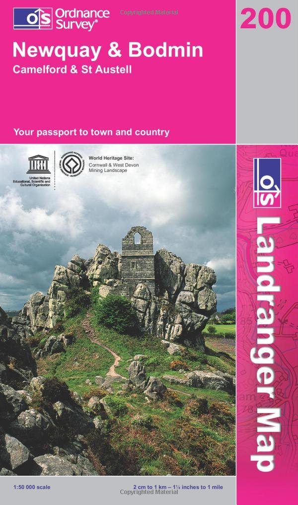 Newquay and Bodmin, Camelford and St.Austell (OS Landranger Map) Learning & Reference