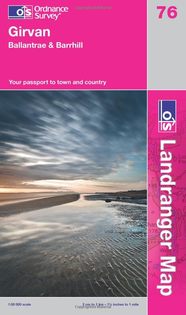 Girvan, Ballantrae and Barrhill (OS Landranger Map) Maps & Plans