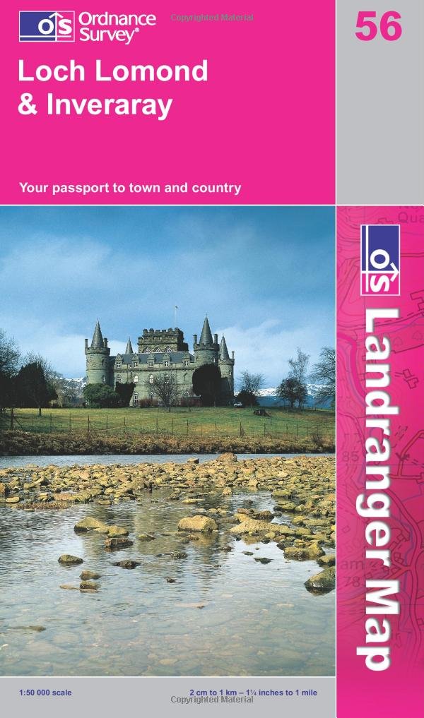 Loch Lomond and Inveraray (OS Landranger Map) Learning & Reference