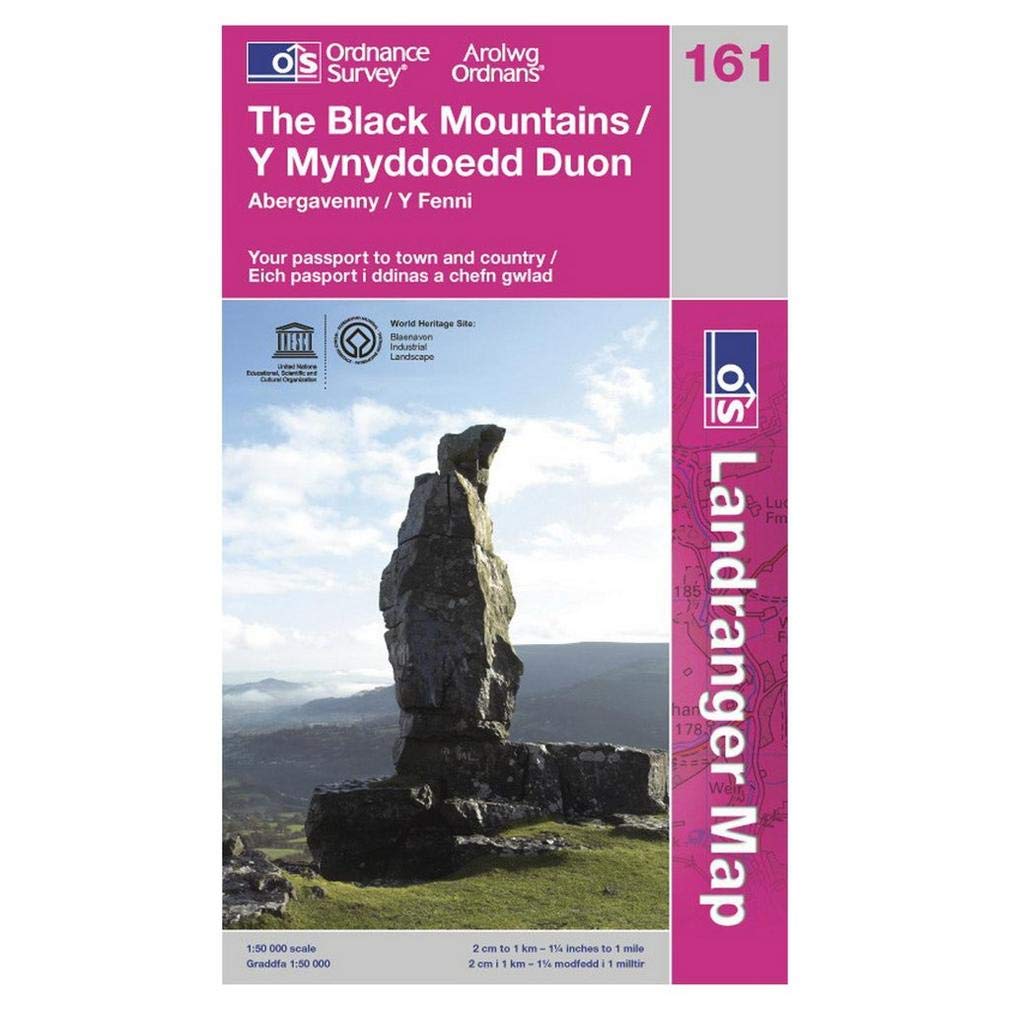 The Black Mountains: Y Mynyddoedd Duon (OS Landranger Map) Learning & Reference
