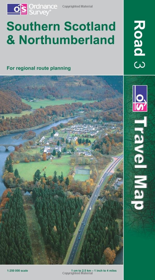 Southern Scotland and Northumberland (OS Travel Map - Road Map) Leisure, Home & Garden