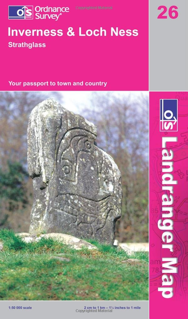 Inverness and Loch Ness, Strathglass (OS Landranger Map) Learning & Reference
