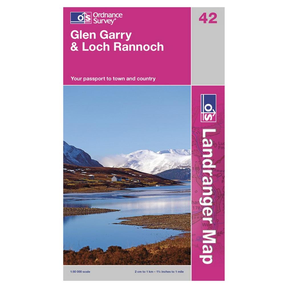 Glen Garry and Loch Rannoch (OS Landranger Map) Learning & Reference
