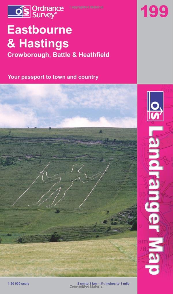 Eastbourne and Hastings, Battle and Heathfield (OS Landranger Map) Learning & Reference