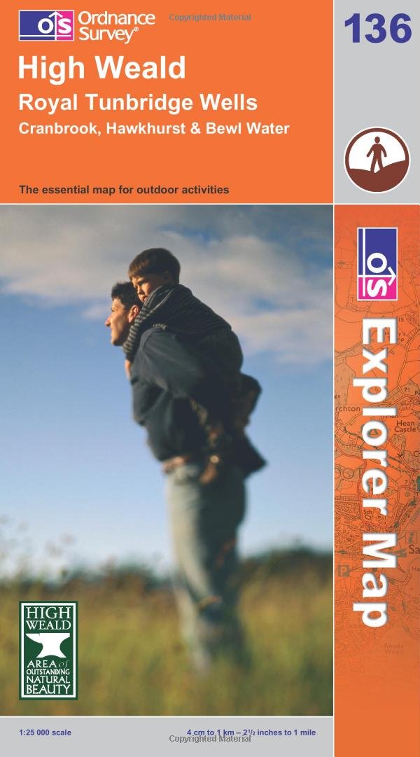 High Weald, Royal Tunbridge Wells (OS Explorer Map) Maps & Plans