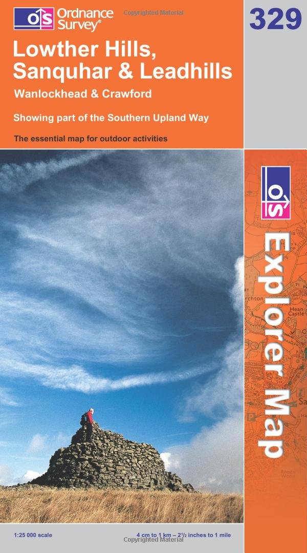 Lowther Hills, Sanquhar and Leadhills (OS Explorer Map) Maps & Plans