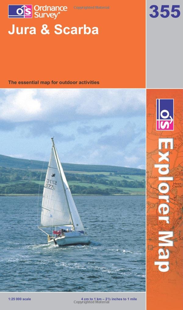 Jura and Scarba (OS Explorer Map) Maps & Plans