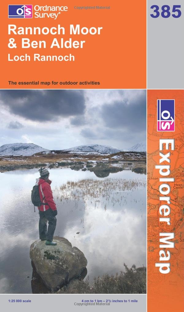 Rannoch Moor and Ben Alder (OS Explorer Map) Maps & Plans