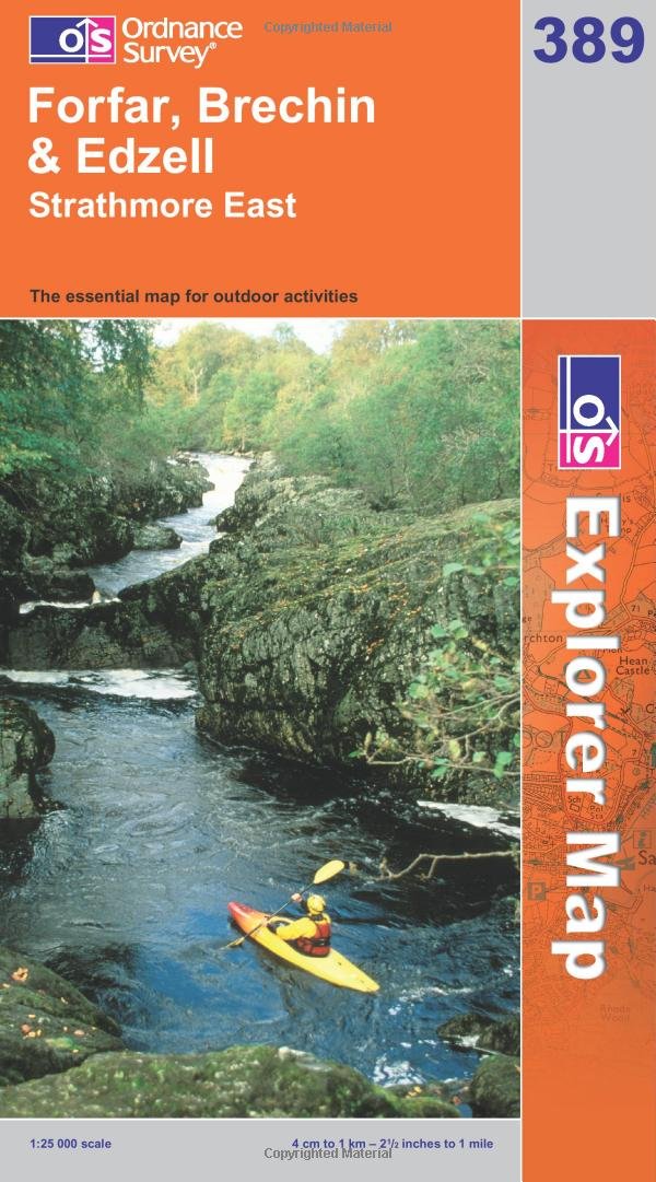 Forfar, Brechin and Edzell (OS Explorer Map) Maps & Plans