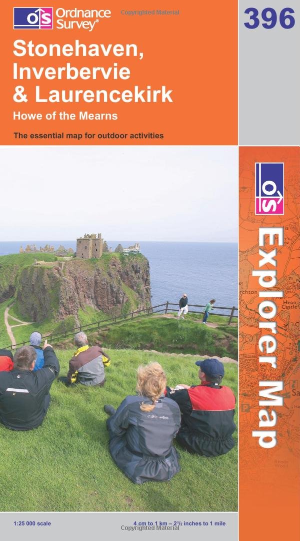 Stonehaven, Inverbervie and Laurencekirk (OS Explorer Map) Maps & Plans