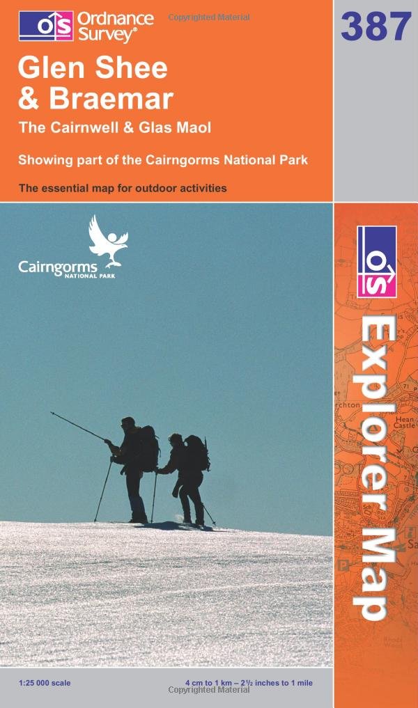 Glenshee and Braemar: The Cairnwell and Glas Maol (OS Explorer Map) Maps & Plans