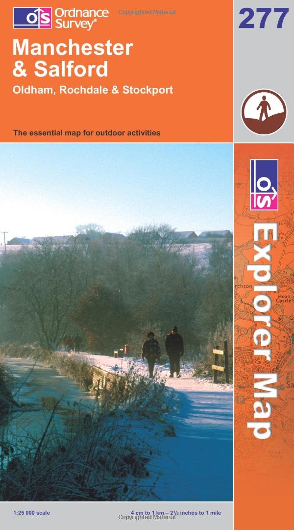 Manchester and Salford: Sheet 277 (OS Explorer Map) book
