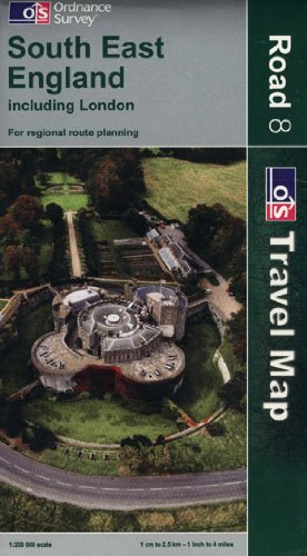 South East England Including London (OS Travel Map - Road Map) Maps & Plans