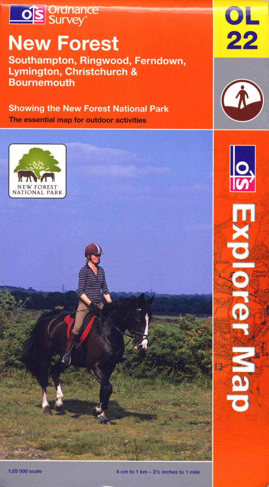 New Forest, Southampton, Ringwood, Ferndown, Lymington, Christchurch and Bournemouth (OS Explorer Map) Maps & Plans