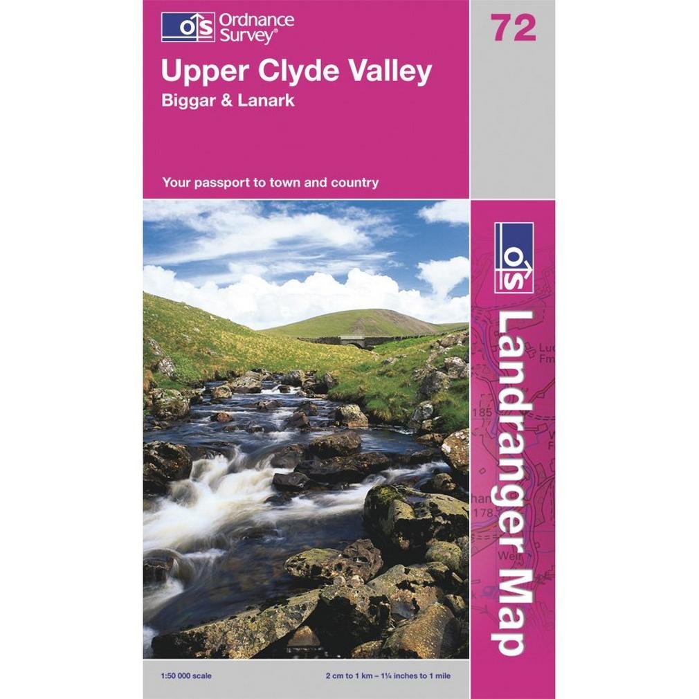 Upper Clyde Valley, Biggar & Lanark (OS Landranger Map, Band 72) Maps & Plans