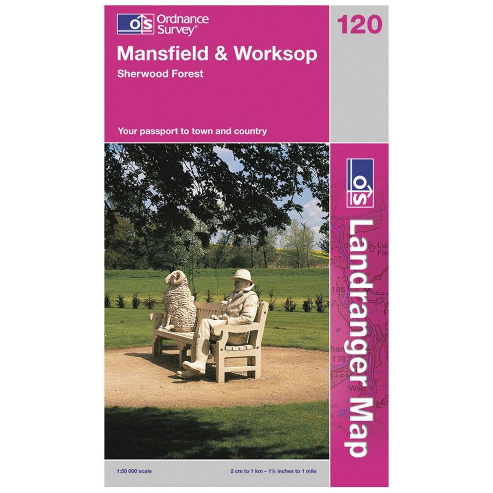 Mansfield & Worksop, Sherwood Forest (OS Landranger Map, Band 120) Maps & Plans