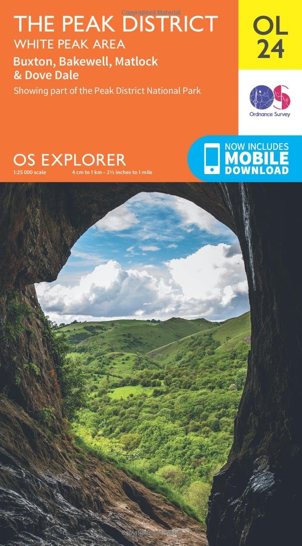 The Peak District, White Peak Area, Buxton, Bakewell, Matlock & Dove Dale (OS Explorer Map) Maps & Plans