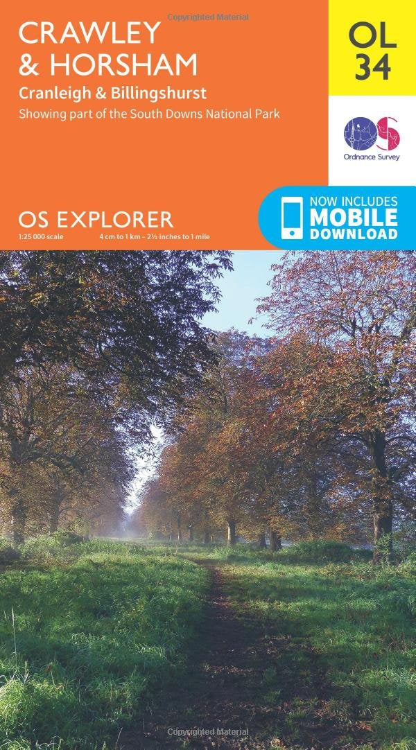 Crawley & Horsham, Cranleigh & Billingshurst (OS Explorer Map) Leisure, Home & Garden
