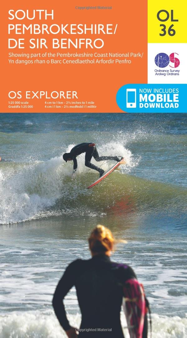 South Pembrokeshire / De Sir Benfro (OS Explorer Map) Maps & Plans