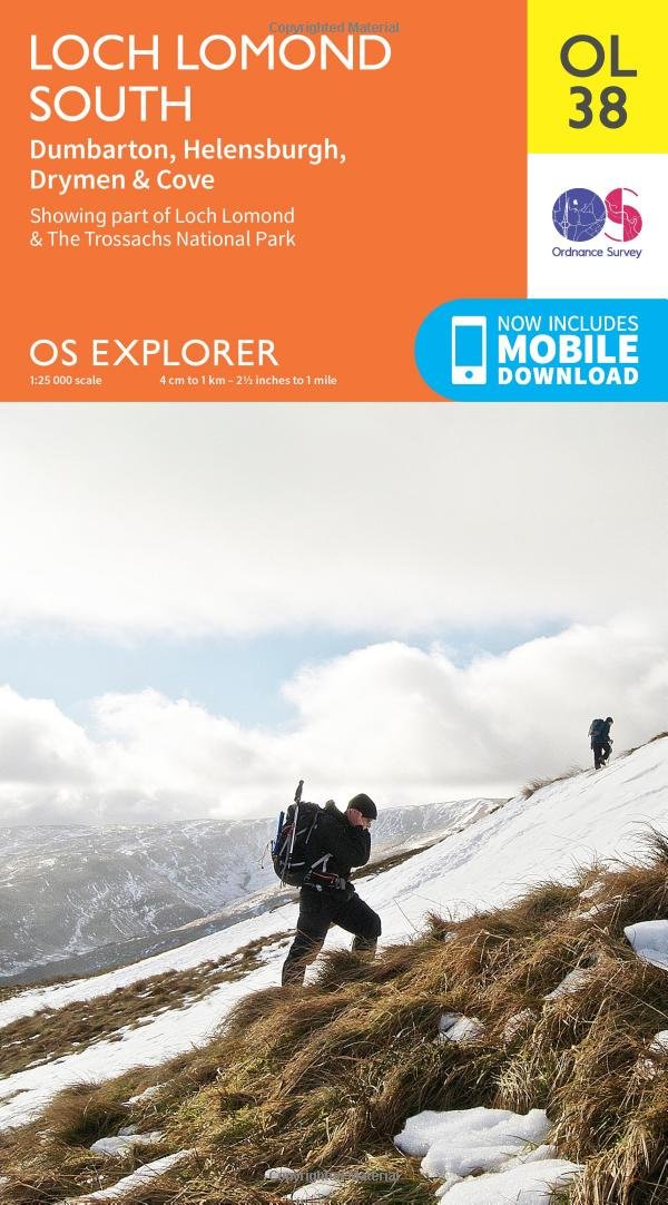 Loch Lomond South, Dumbarton & Helensburgh, Drymen & Cove (OS Explorer Map) Maps & Plans