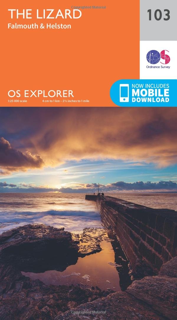 Lizard, Falmouth and Helston (OS Explorer Map, Band 103) Maps & Plans