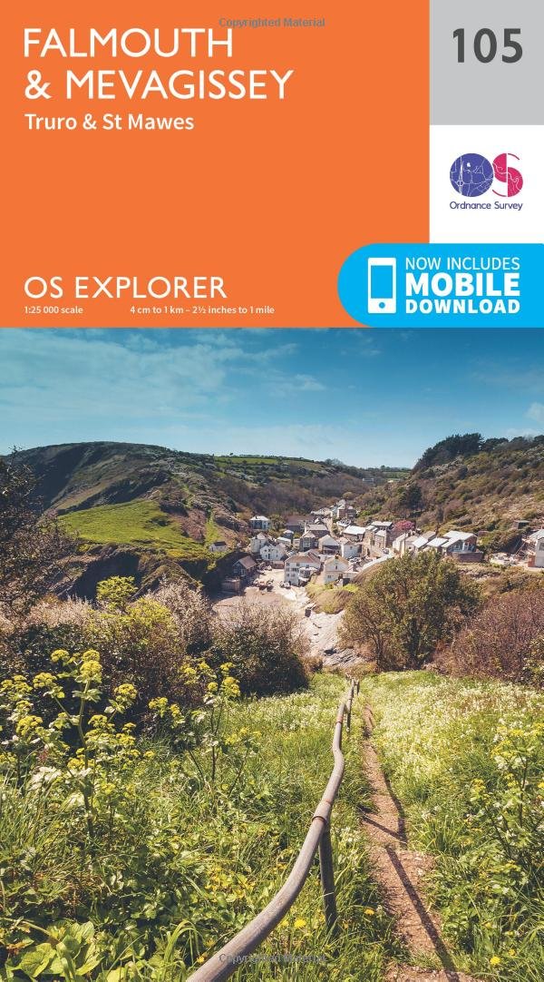 Falmouth and Mevagissey, Truro and St Mawes (OS Explorer Map, Band 105) Leisure, Home & Garden