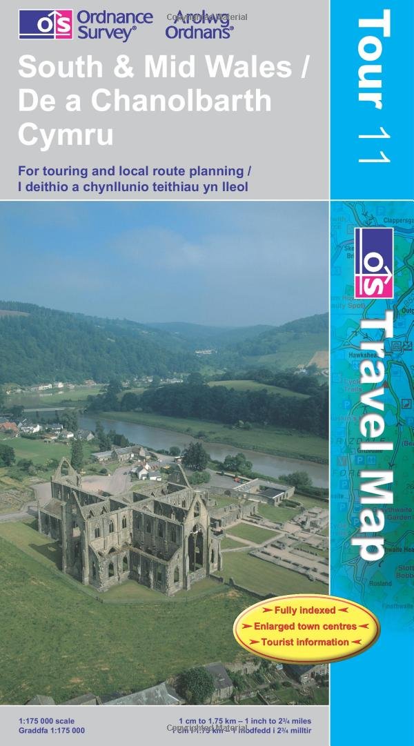 South and Mid Wales (OS Travel Map - Tour Map) Leisure, Home & Garden