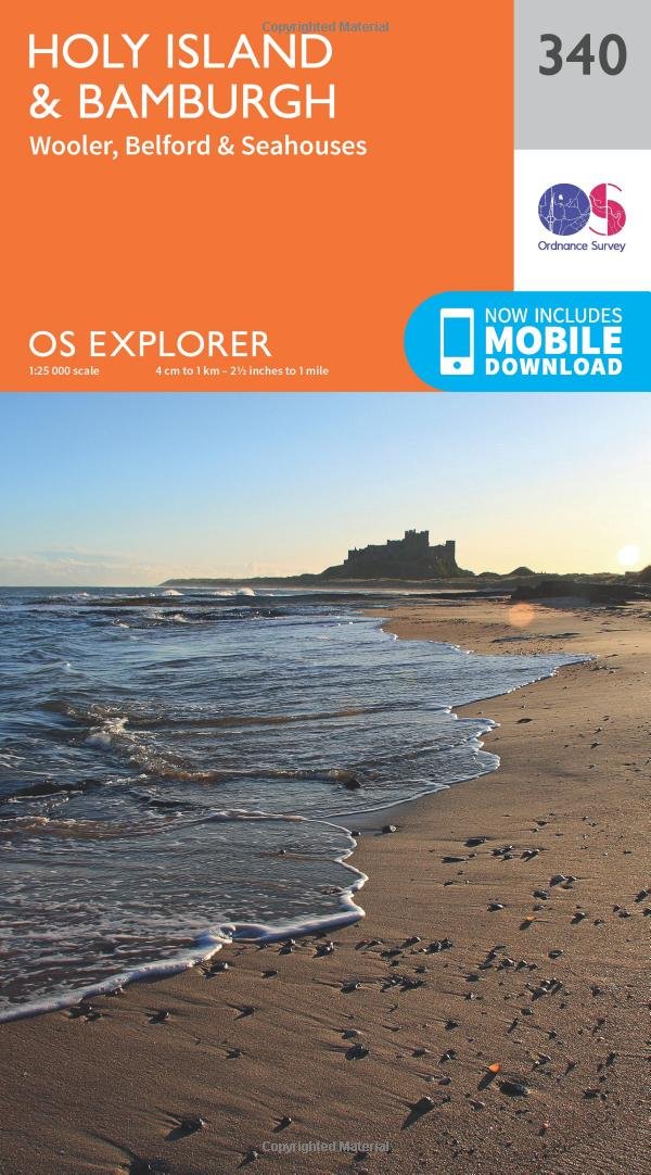 Holy Island and Bamburgh (OS Explorer Map, Band 340) Leisure, Home & Garden