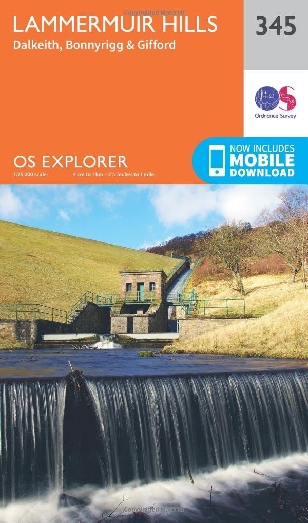 Lammermuir Hills (OS Explorer Map, Band 345) Leisure, Home & Garden