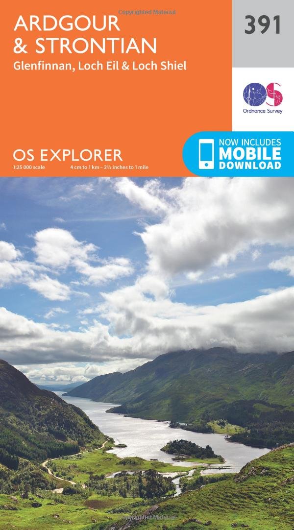 Ardgour and Strontian (OS Explorer Map, Band 391) Maps & Plans
