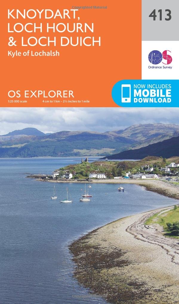 Knoydart, Loch Hourn and Loch Duich (OS Explorer Map, Band 413) Leisure, Home & Garden