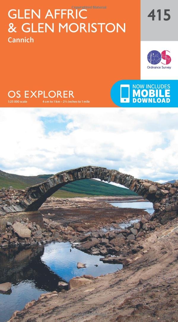 Glen Affric and Glen Moriston (OS Explorer Map, Band 415) Leisure, Home & Garden
