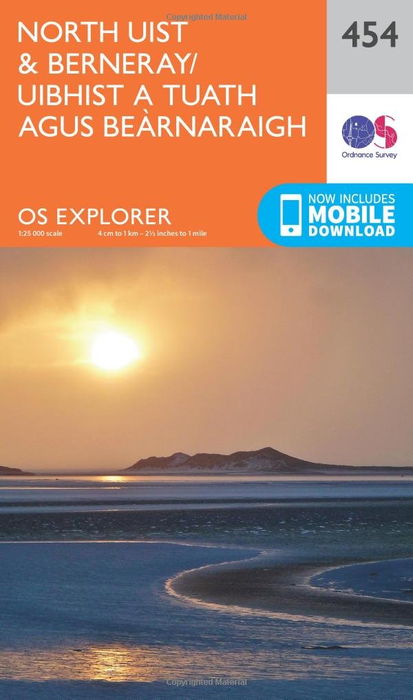 North Uist and Berneray/Uibhist a Tuath Agus Bearnaraigh (OS Explorer Map, Band 454) Leisure, Home & Garden
