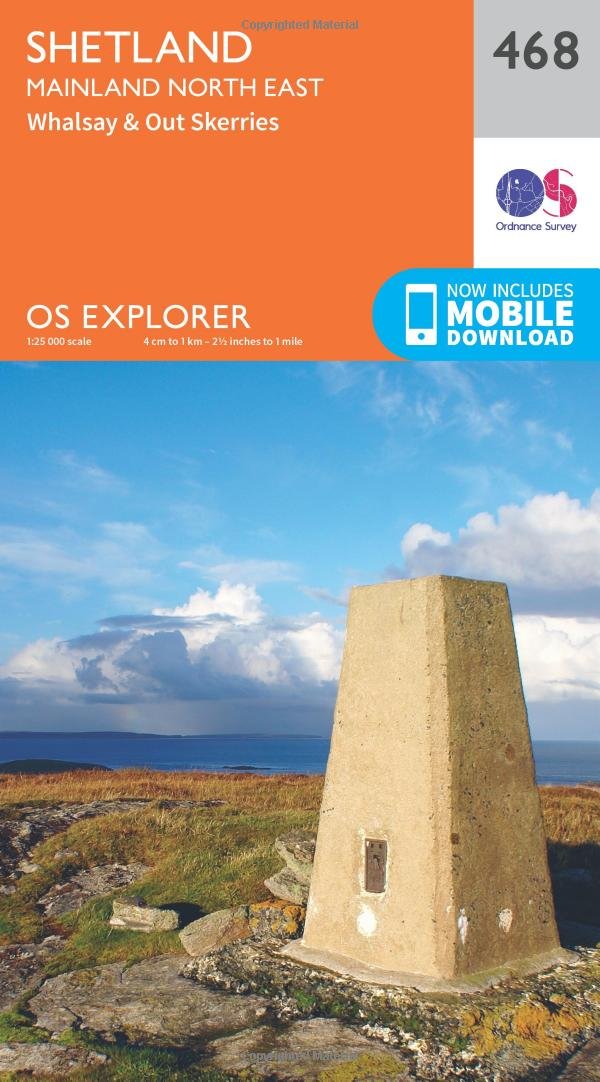 Shetland - Mainland North East (OS Explorer Map, Band 468) Maps & Plans