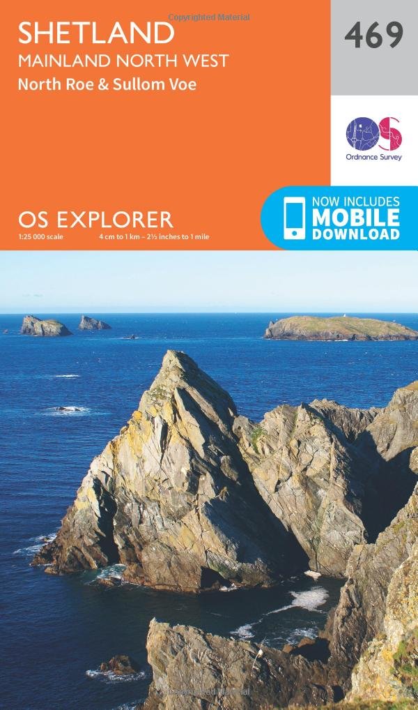 Shetland - Mainland North West (OS Explorer Map, Band 469) Maps & Plans
