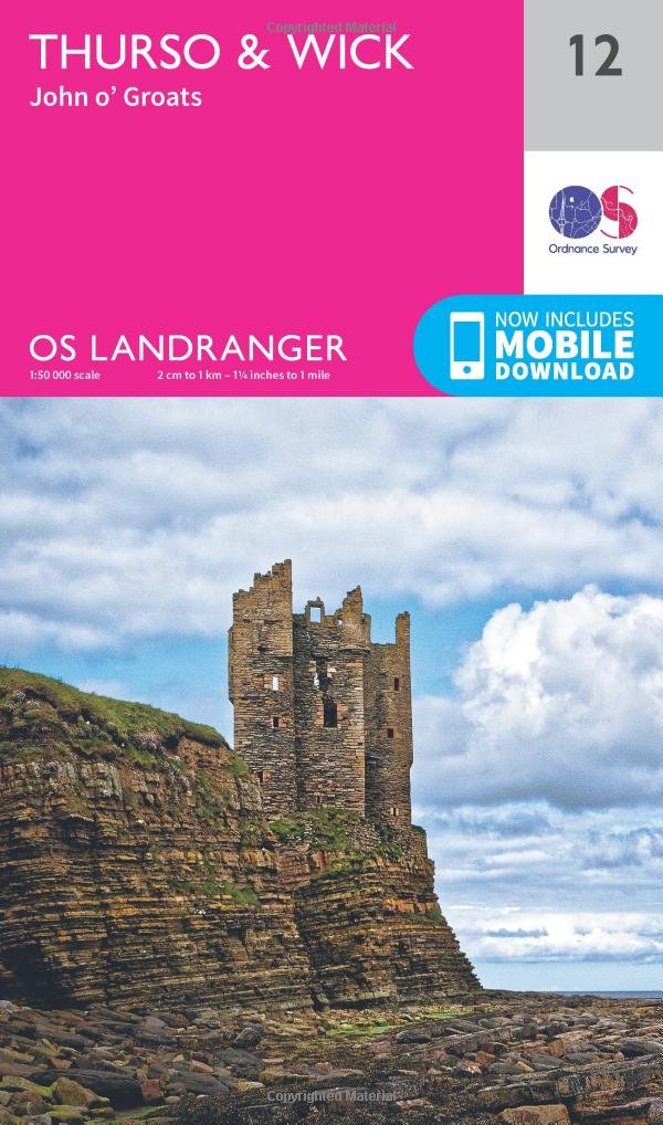 Thurso & Wick, John O'Groats (OS Landranger Map, Band 12) Leisure, Home & Garden