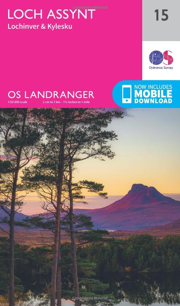 Loch Assynt, Lochinver & Kylesku (OS Landranger Map, Band 15) Leisure, Home & Garden
