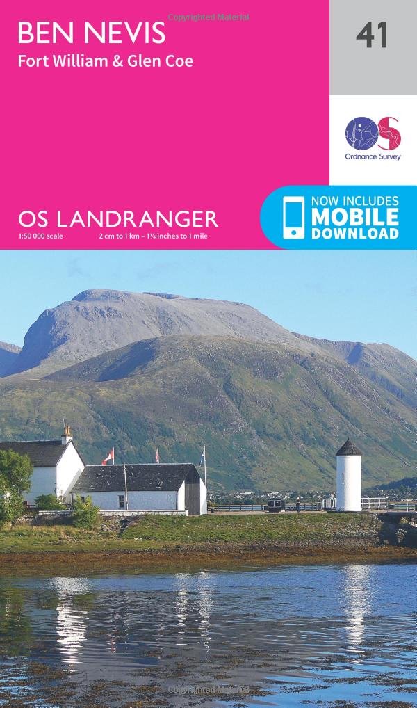 Ben Nevis, Fort William & Glen Coe (OS Landranger Map, Band 41) Maps & Plans