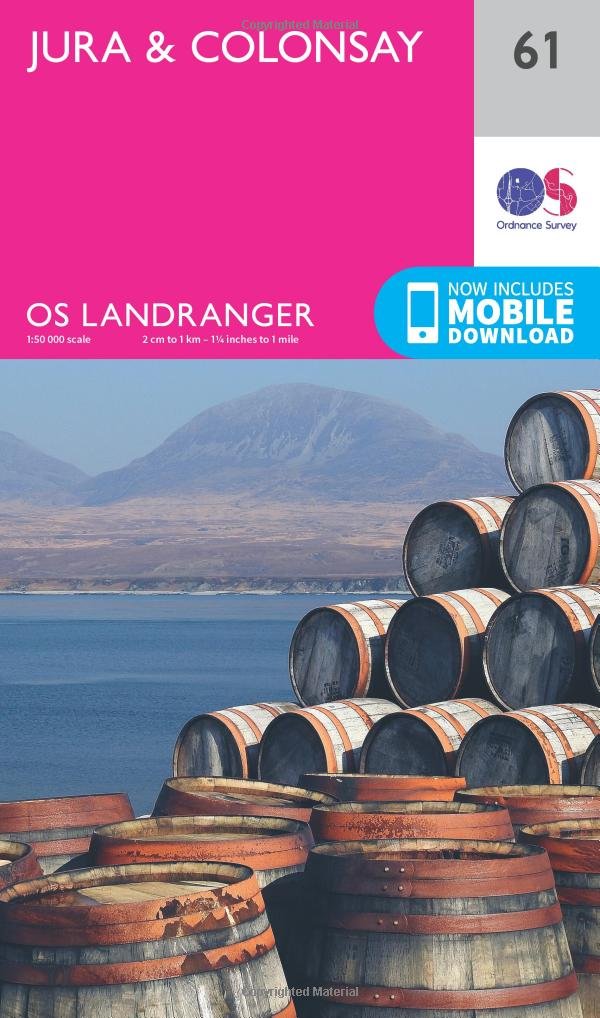 Jura & Colonsay (OS Landranger Map, Band 61) Leisure, Home & Garden