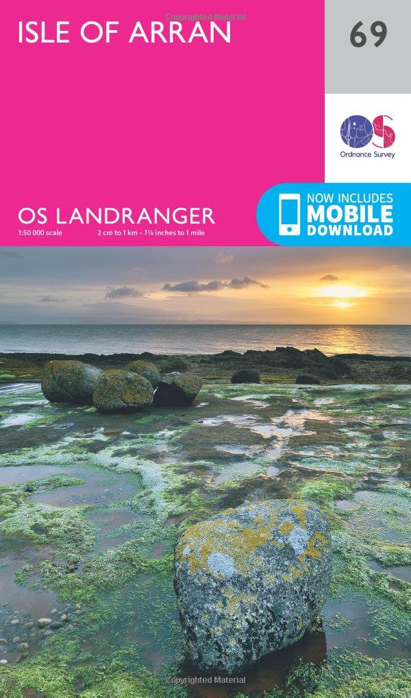 Isle of Arran (OS Landranger Map, Band 69) Maps & Plans