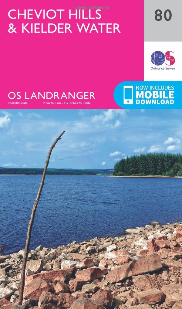 Cheviot Hills & Kielder Water (OS Landranger Map, Band 80) Leisure, Home & Garden