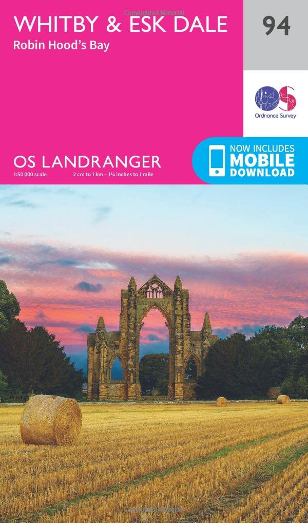Whitby, Esk Dale & Robin Hood's Bay (OS Landranger Map, Band 94) Maps & Plans