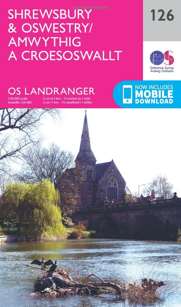 Shrewsbury & Oswestry (OS Landranger Map, Band 126) Leisure, Home & Garden