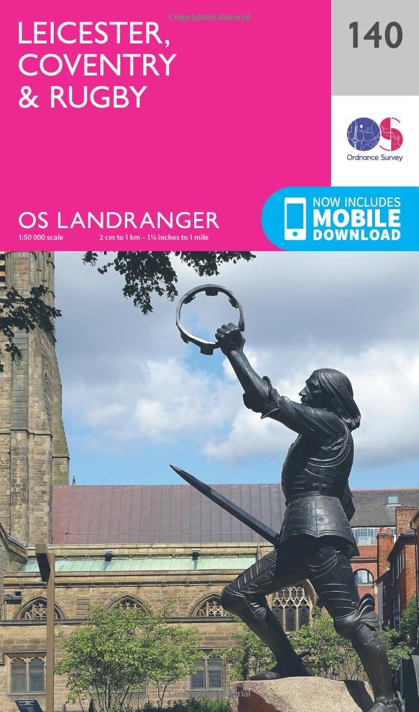 Leicester, Coventry & Rugby (OS Landranger Map, Band 140) Leisure, Home & Garden