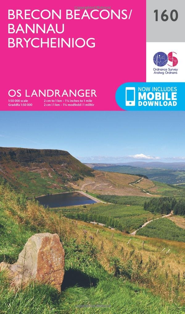 Brecon Beacons (OS Landranger Map, Band 160) Maps & Plans
