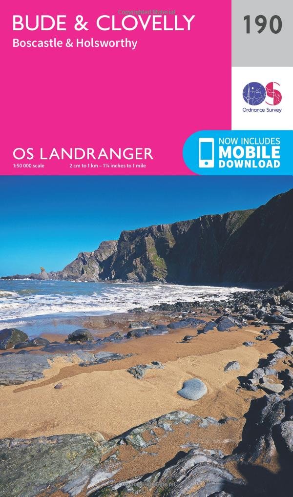 Bude & Clovelly, Boscastle & Holsworthy (OS Landranger Map, Band 190) Leisure, Home & Garden