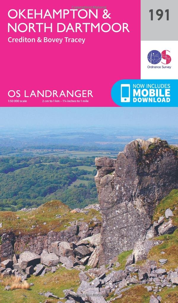 Okehampton & North Dartmoor (OS Landranger Map, Band 191) Leisure, Home & Garden