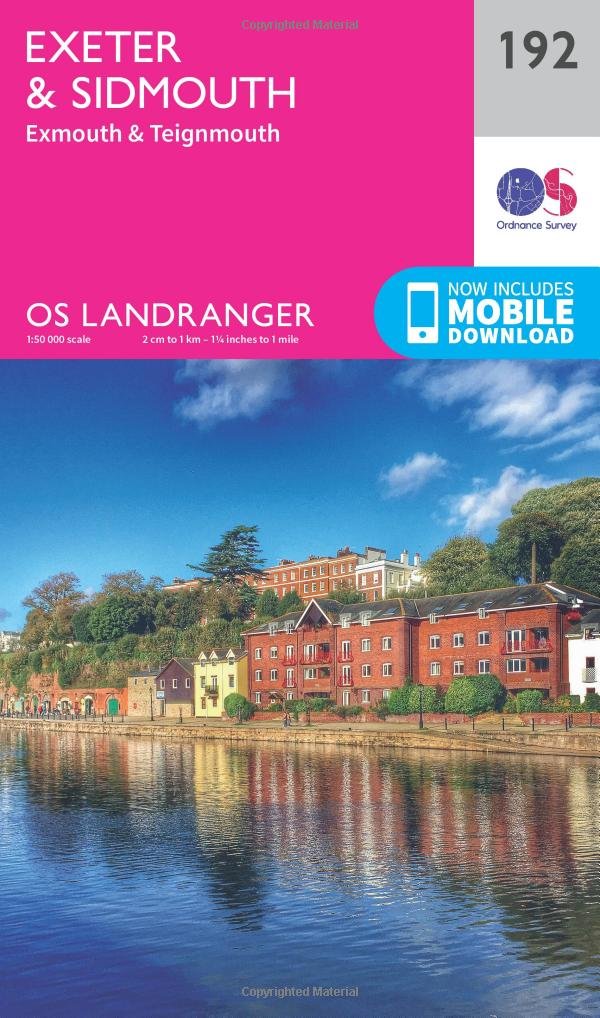 Exeter & Sidmouth, Exmouth & Teignmouth (OS Landranger Map, Band 192) Leisure, Home & Garden