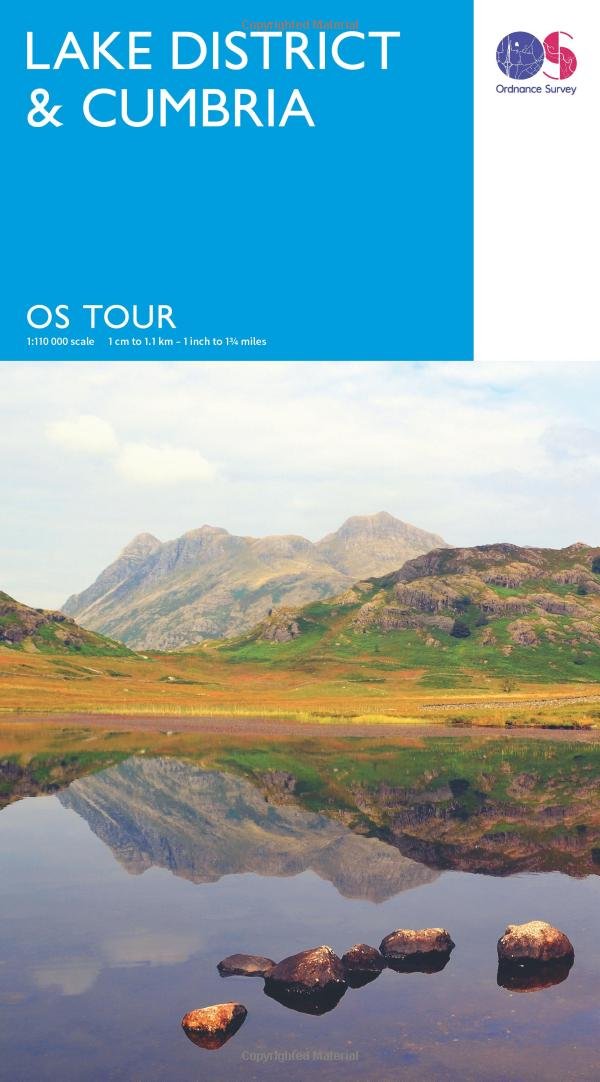 Touring Map Lake District & Cumbria (OS Tour Map) Maps & Plans