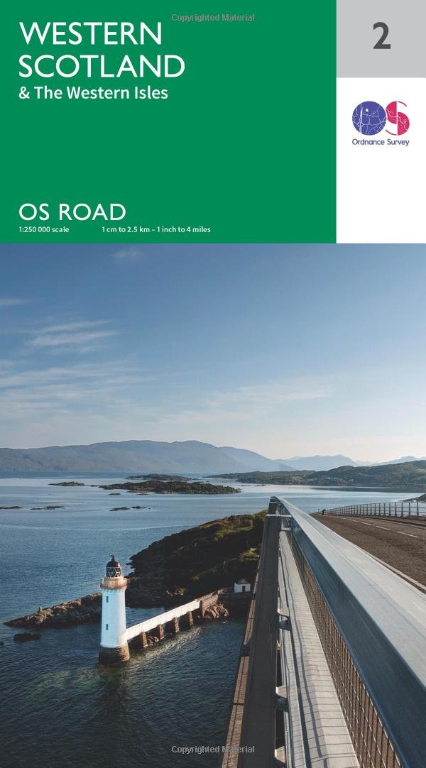 Ordnance Survey Maps Straßenkarte Bl.2 Western Scotland & the Western Isles (OS Road Map, Band 2) Leisure, Home & Garden